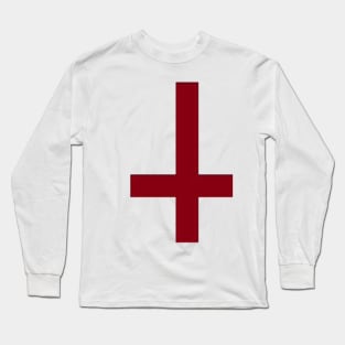 Upside Down Cross Long Sleeve T-Shirt